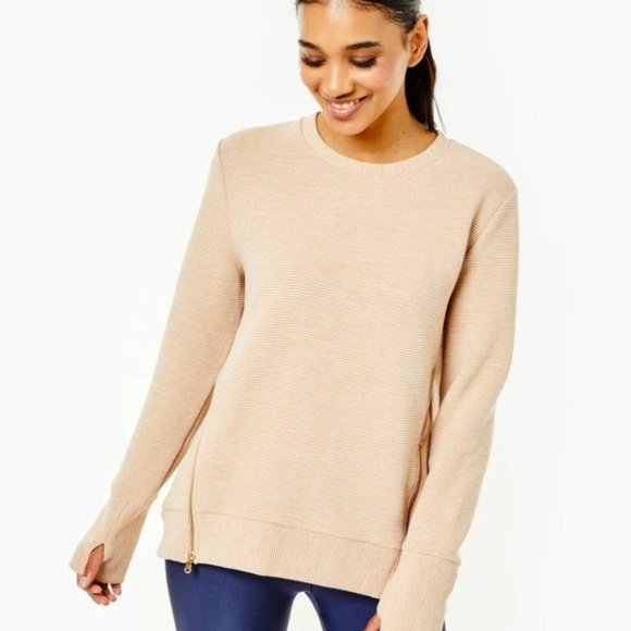 Addison Bay THE EVERYDAY Pullover Sweatshirt Heather Camel - Picture 3 of 12